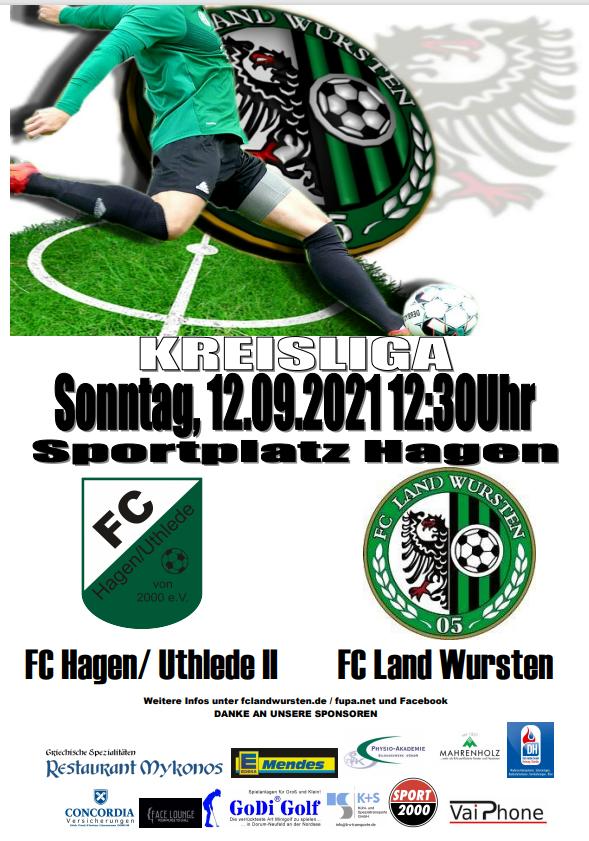 You are currently viewing 5. Spieltag: FC Hagen/Uthlede II – FC Land Wursten