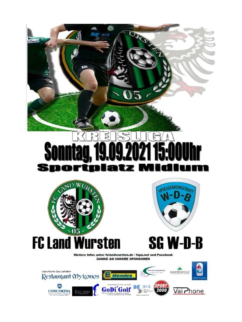 You are currently viewing 6. Spieltag: FC Land Wursten – SG WDB
