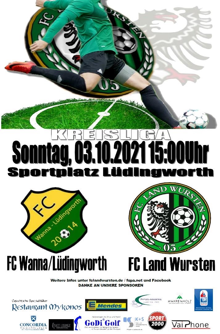 Read more about the article 8. Spieltag: FC Wanna/Lüdingworth – FC Land Wursten