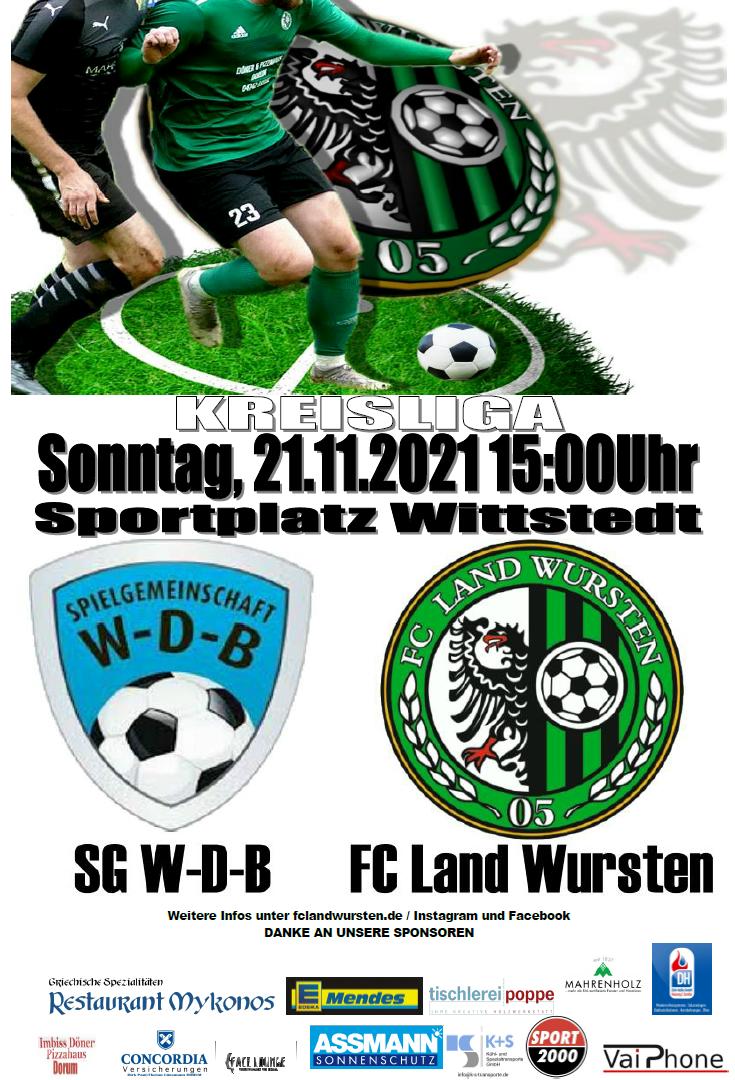 You are currently viewing 15. Spieltag: SG WDB – FC Land Wursten