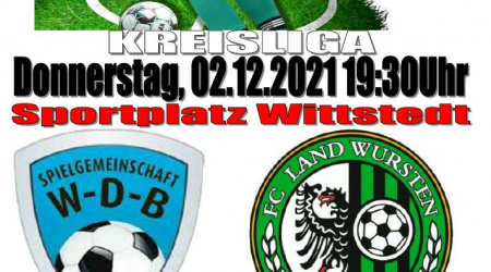 15. Spieltag (Nachholspiel): SG WDB – FC Land Wursten