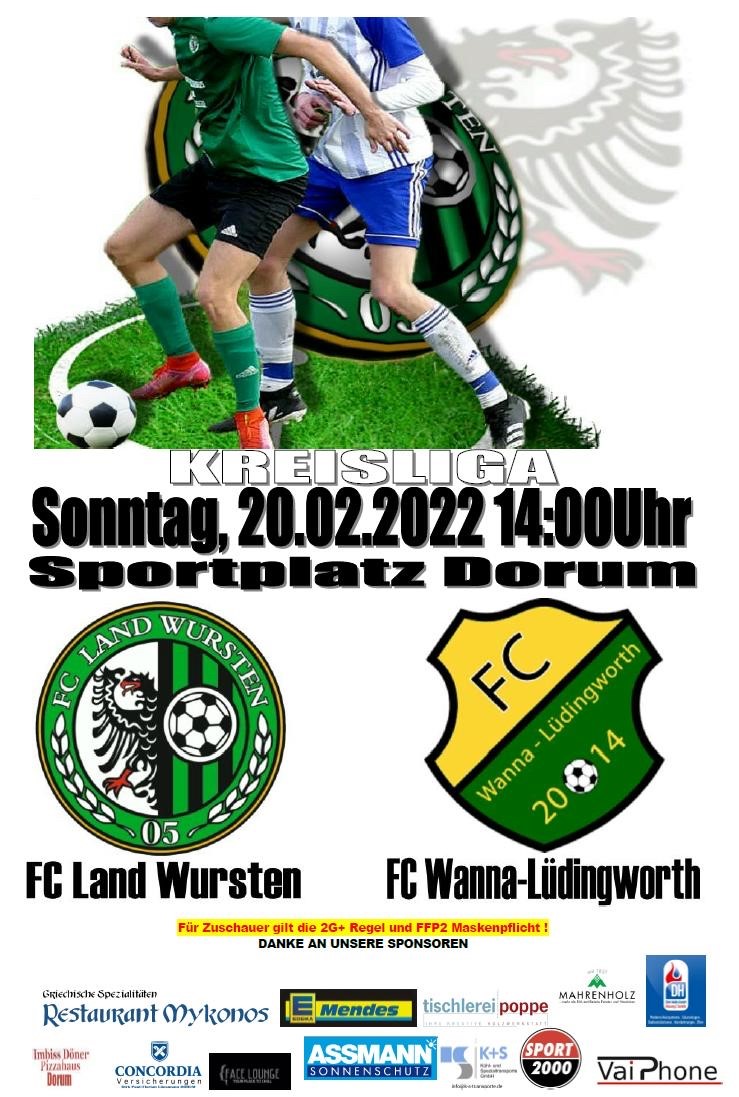 You are currently viewing 17. Spieltag: FC Land Wursten – FC Wanna/Lüdingworth