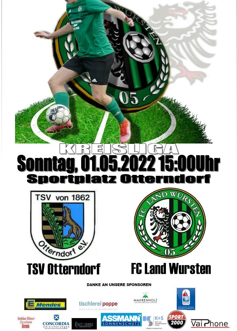 You are currently viewing 6. Spieltag (Abstiegsrunde): TSV Otterndorf – FC Land Wursten