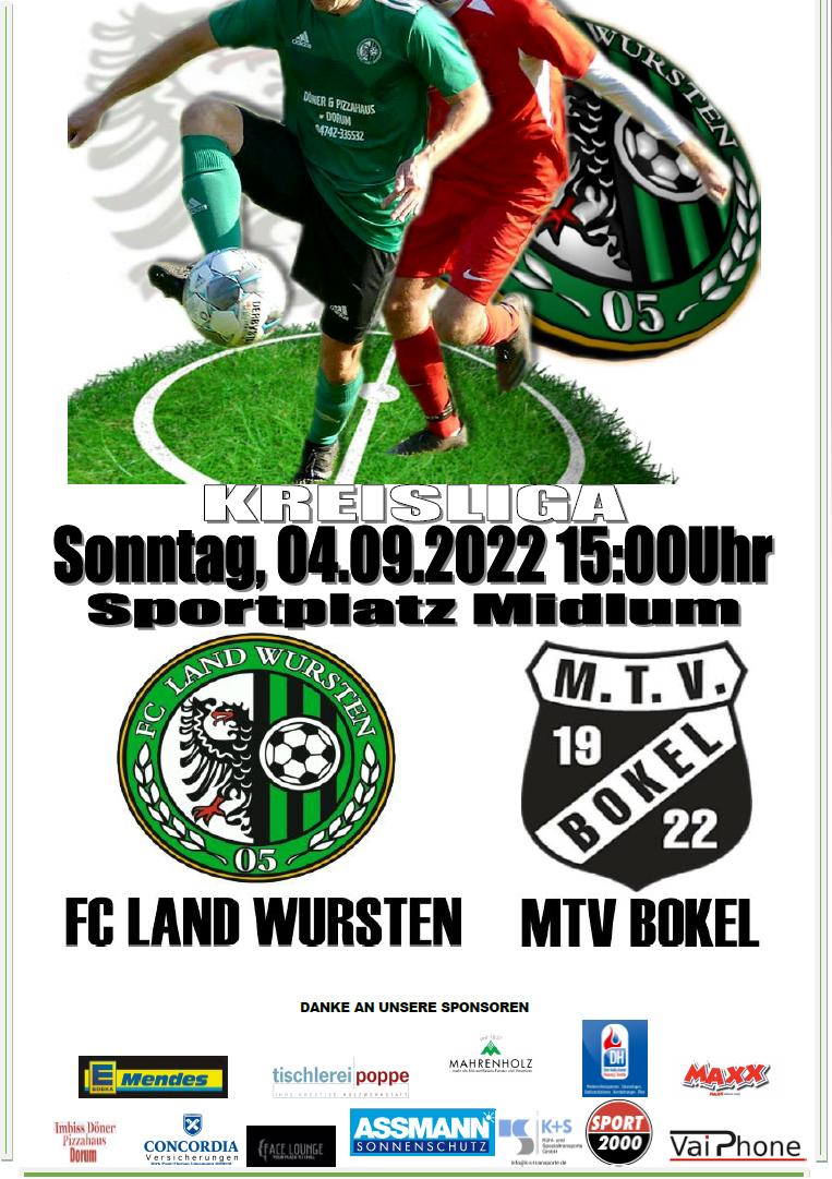 You are currently viewing 5. Spieltag: FC Land Wursten – MTV Bokel
