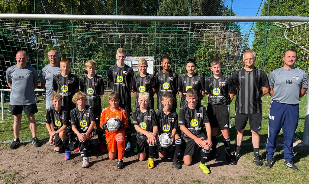 Read more about the article Rave + Bösch GmbH sponsert Trikots für die JSG WNK U14 I