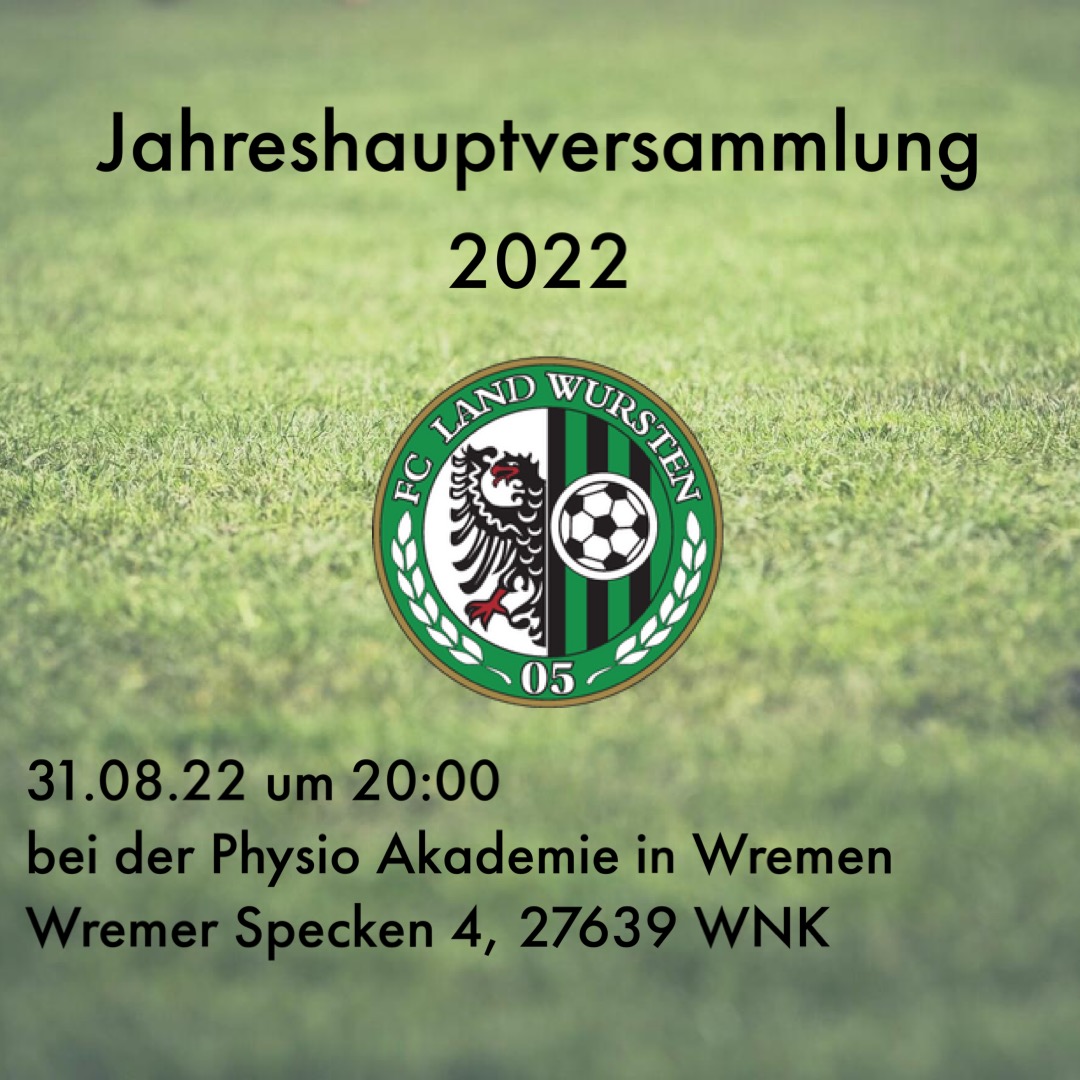 You are currently viewing Jahreshauptversammlung 2022