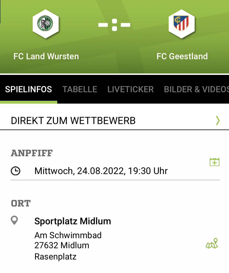 You are currently viewing 4. Spieltag: FC Land Wursten – FC Geestland