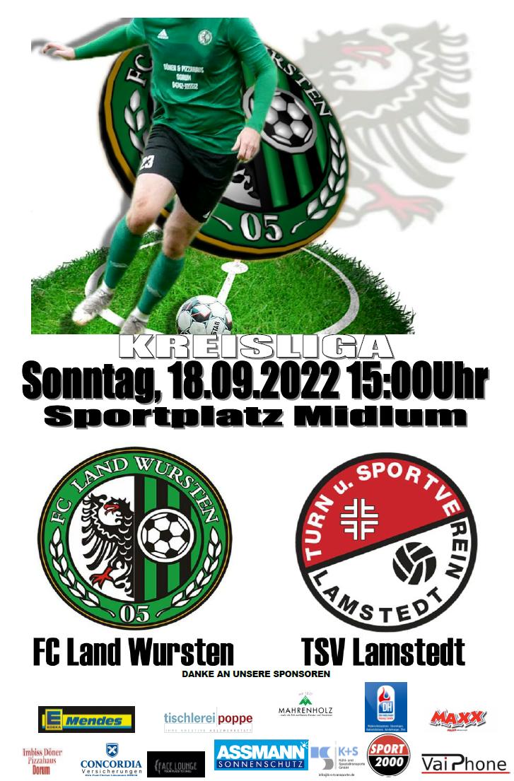 You are currently viewing 7. Spieltag: FC Land Wursten – TSV Lamstedt