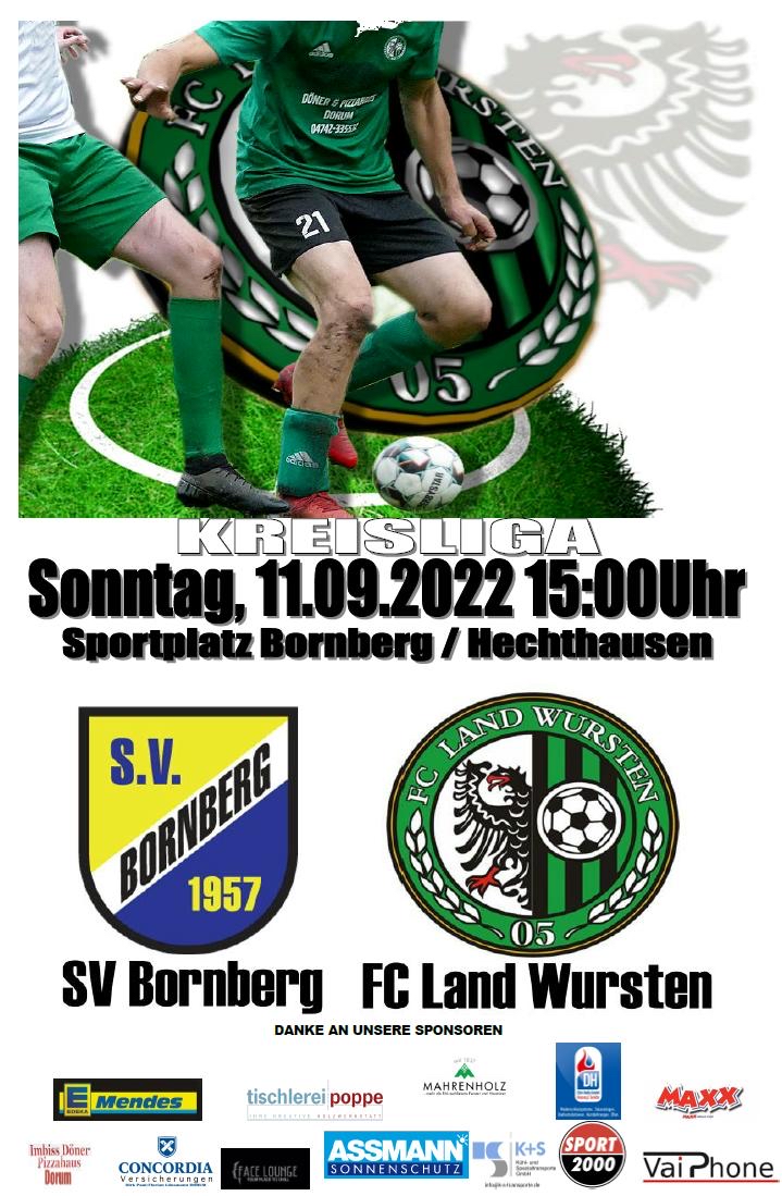 You are currently viewing 6. Spieltag: SV Bornberg – FC Land Wursten
