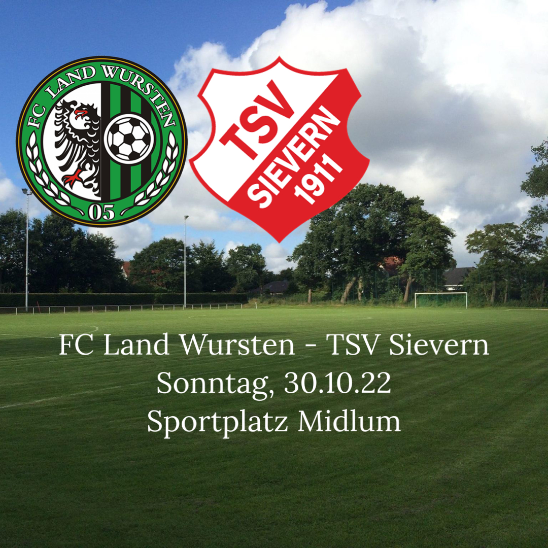 You are currently viewing 13. Spieltag: FC Land Wursten – TSV Sievern
