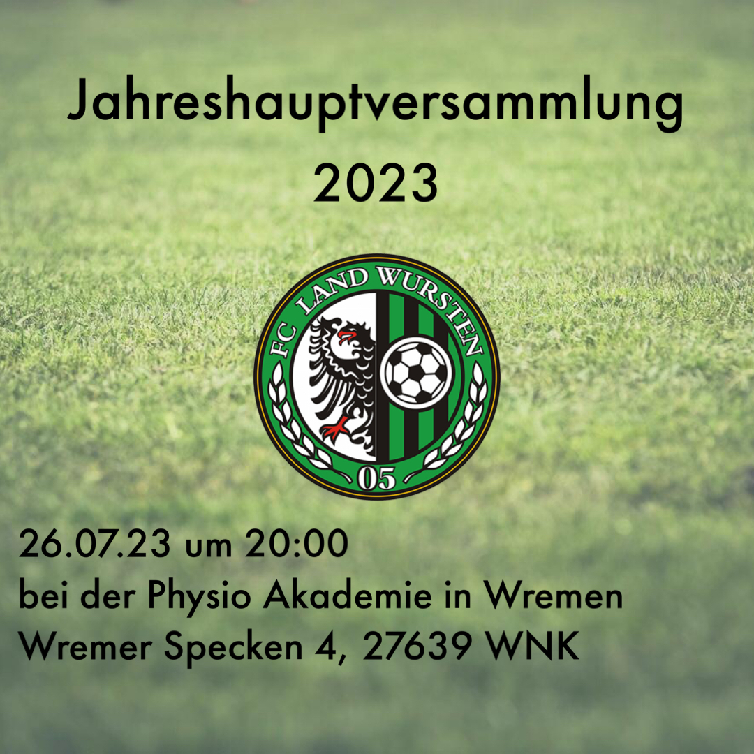 You are currently viewing Jahreshauptversammlung 2023