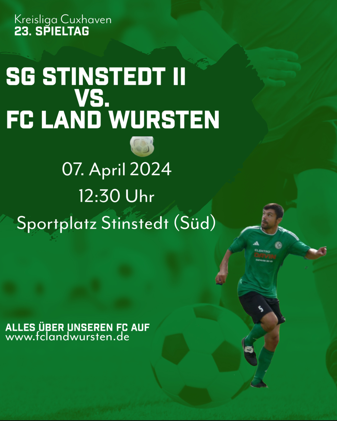 Mehr über den Artikel erfahren 23. Spieltag: SG Stinstedt II – FC Land Wursten