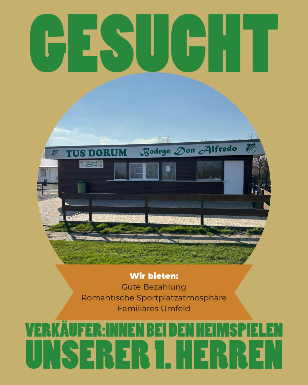 Mehr über den Artikel erfahren Verkäufer/in bei Heimspielen gesucht