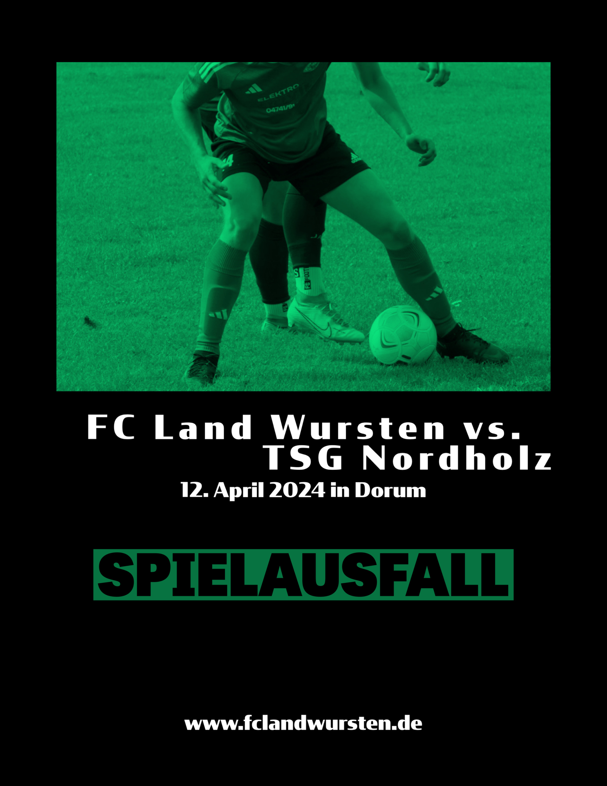Read more about the article Spielausfall: FC Land Wursten – TSG Nordholz