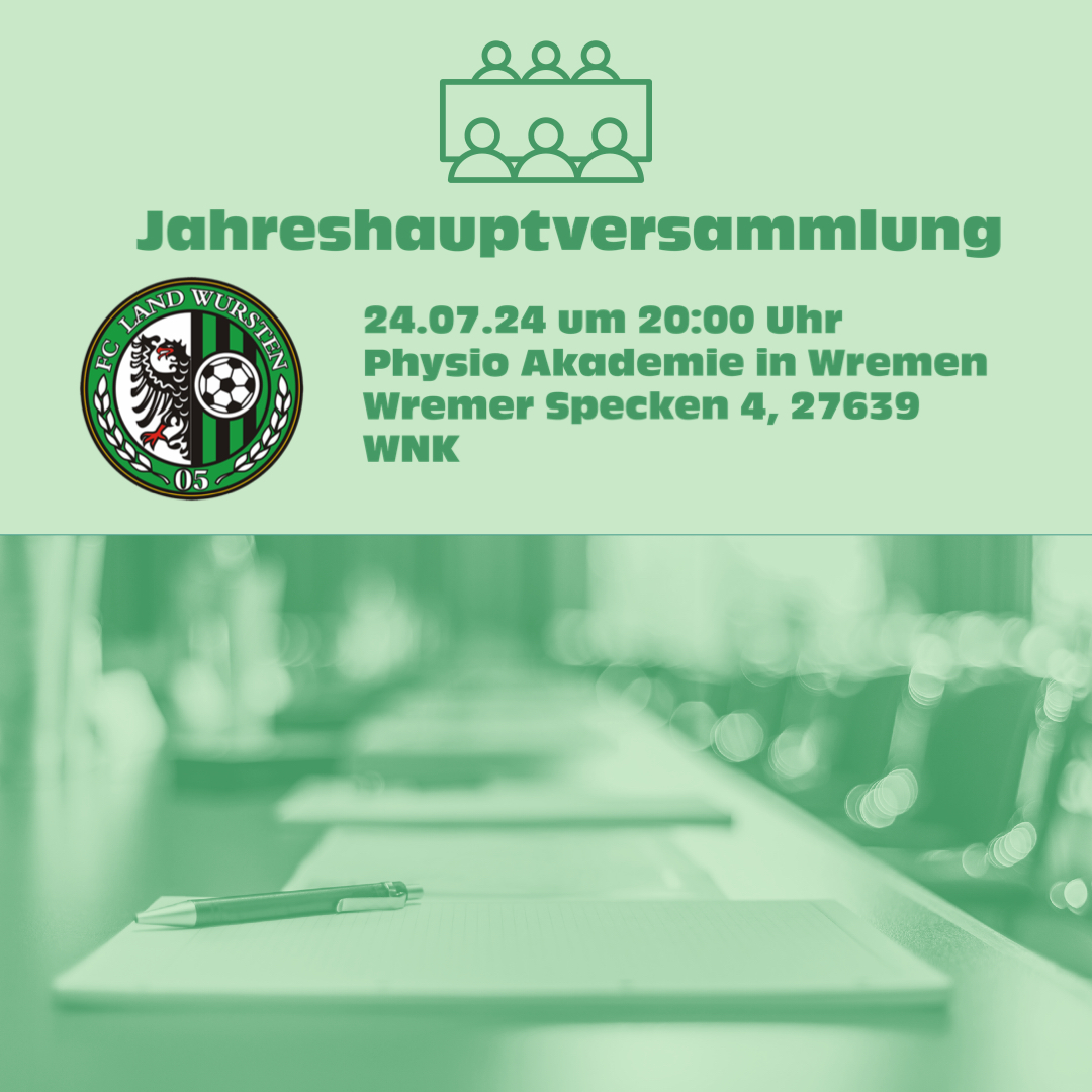 Mehr über den Artikel erfahren Jahreshauptversammlung 2024