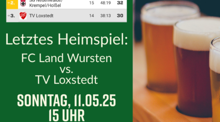 23. Spieltag: FC Land Wursten – TV Loxstedt