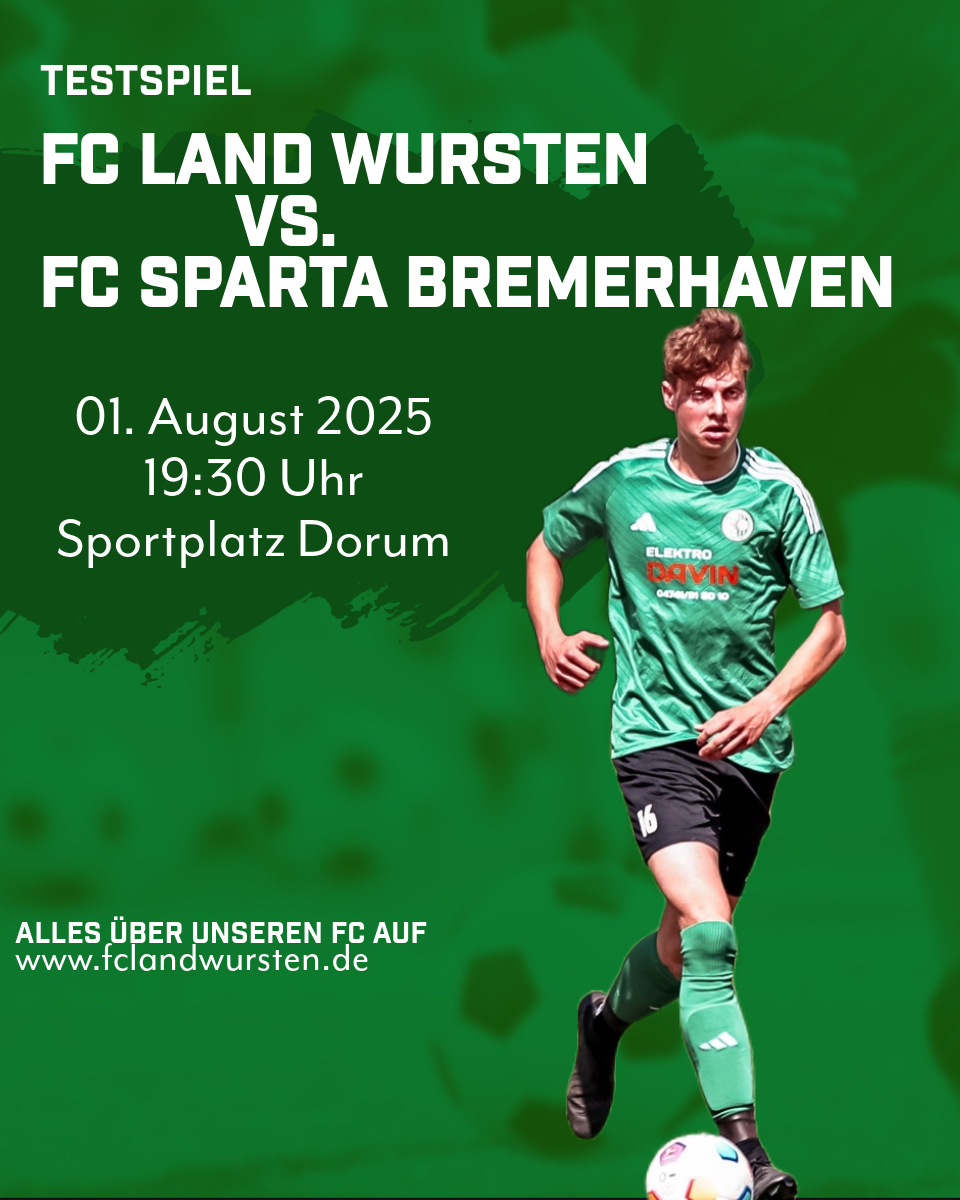Du betrachtest gerade Testspiel: FC Land Wursten – FC Sparta Bremerhaven