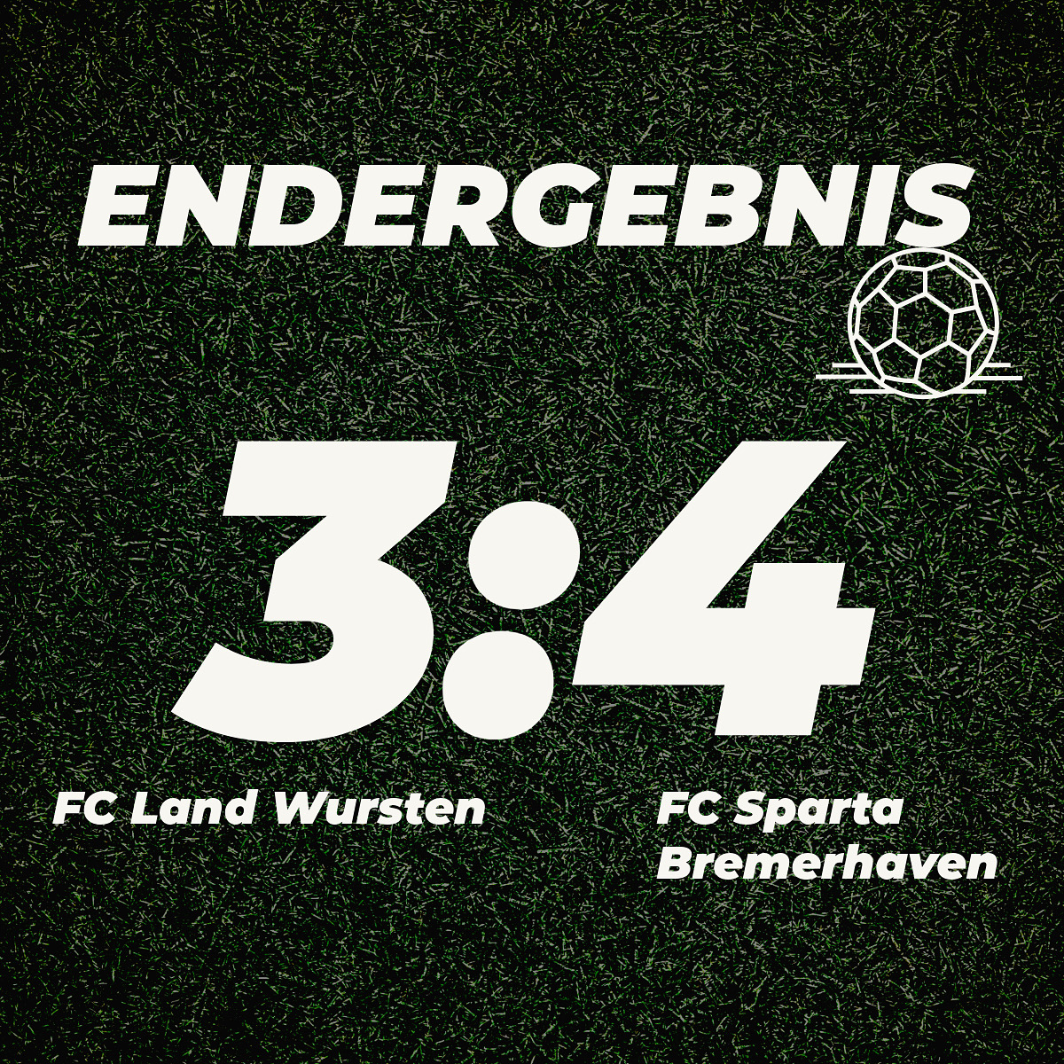 Du betrachtest gerade Testspiel: FC Land Wursten – FC Sparta Bremerhaven 3:4